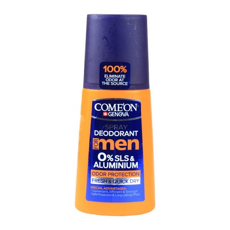 اسپری دئودورانت مردانه کامان فاقد آلومینیوم وسولفات